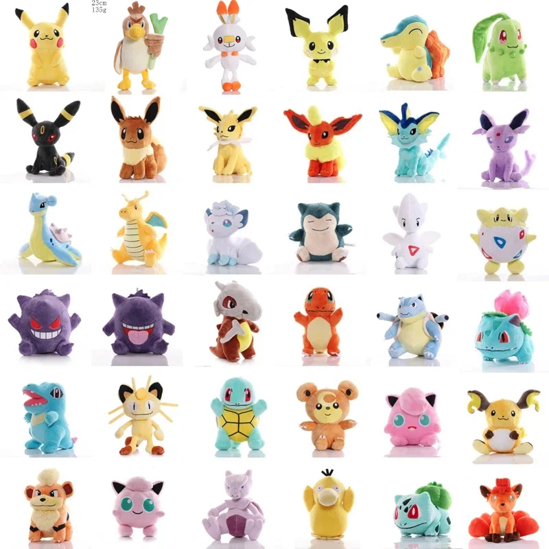 Hot Pokemon Charmander Squirtle Bulbasaur Eevee Ice Vulpix Pokemon Plush Scorbunny Peluche Pikachu Dolls Toy Christmas Gifts
Hot Pokemon Charmander Squirtle Bulbasaur Eevee Ice Vulpix Pokemon Plush Scorbunny Peluche Pikachu Dolls Toy Christmas Gifts
