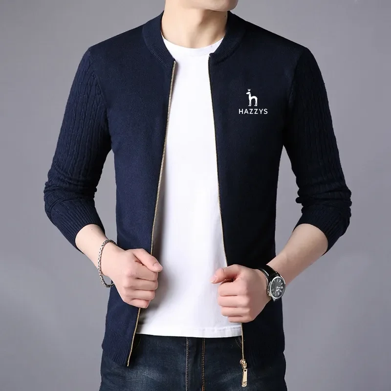 2023 Men's Sweater cardigan, Long sleeved Knitted jacket, Full zip casual clothing, Autumn Fashion Men's clothing
2023 Men's Sweater cardigan, Long sleeved Knitted jacket, Full zip casual clothing, Autumn Fashion Men's clothing