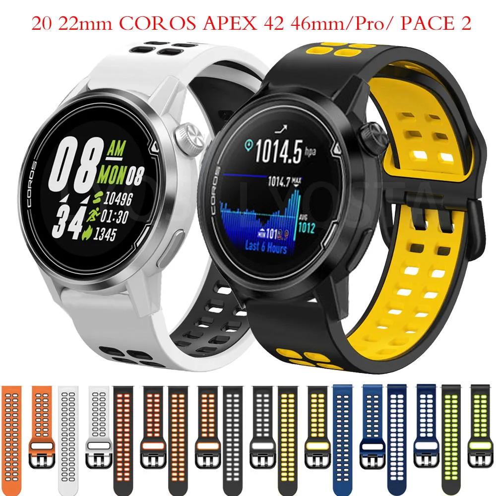 Ремешок силиконовый для смарт-часов COROS APEX 46 мм APEX 42 мм, браслет для COROS PACE 2/APEX Pro PACE2, аксессуары для наручных часов, 20 мм 22 мм
Ремешок силиконовый для смарт-часов COROS APEX 46 мм APEX 42 мм, браслет для COROS PACE 2/APEX Pro PACE2, аксессуары для наручных часов, 20 мм 22 мм