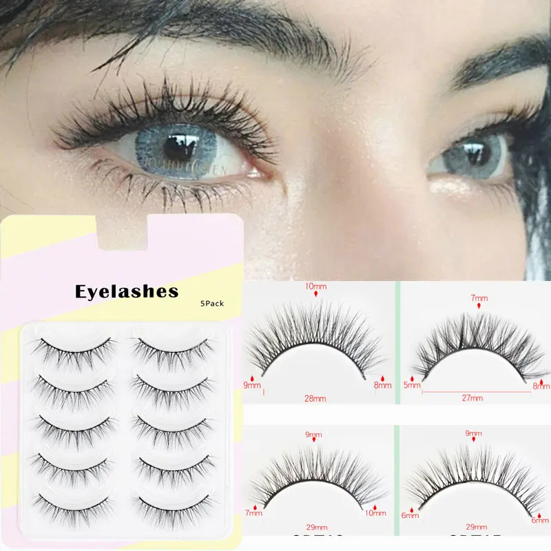 Daily Eye Makeup Natural Fairy Lash Extension CICITOP Beauty Supplies Pure Style 5 Pairs Of False Eyelashes Cross Curling Beauty
Daily Eye Makeup Natural Fairy Lash Extension CICITOP Beauty Supplies Pure Style 5 Pairs Of False Eyelashes Cross Curling Beauty