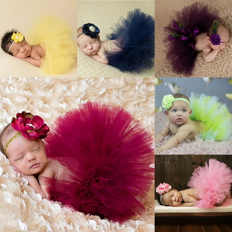 Tutu Skirt Newborn Photography Clothing Baby Girl First Birthday Outfit Baby Toddler Girl Clothes Tulle Puffy Skirt Headband 
Tutu Skirt Newborn Photography Clothing Baby Girl First Birthday Outfit Baby Toddler Girl Clothes Tulle Puffy Skirt Headband