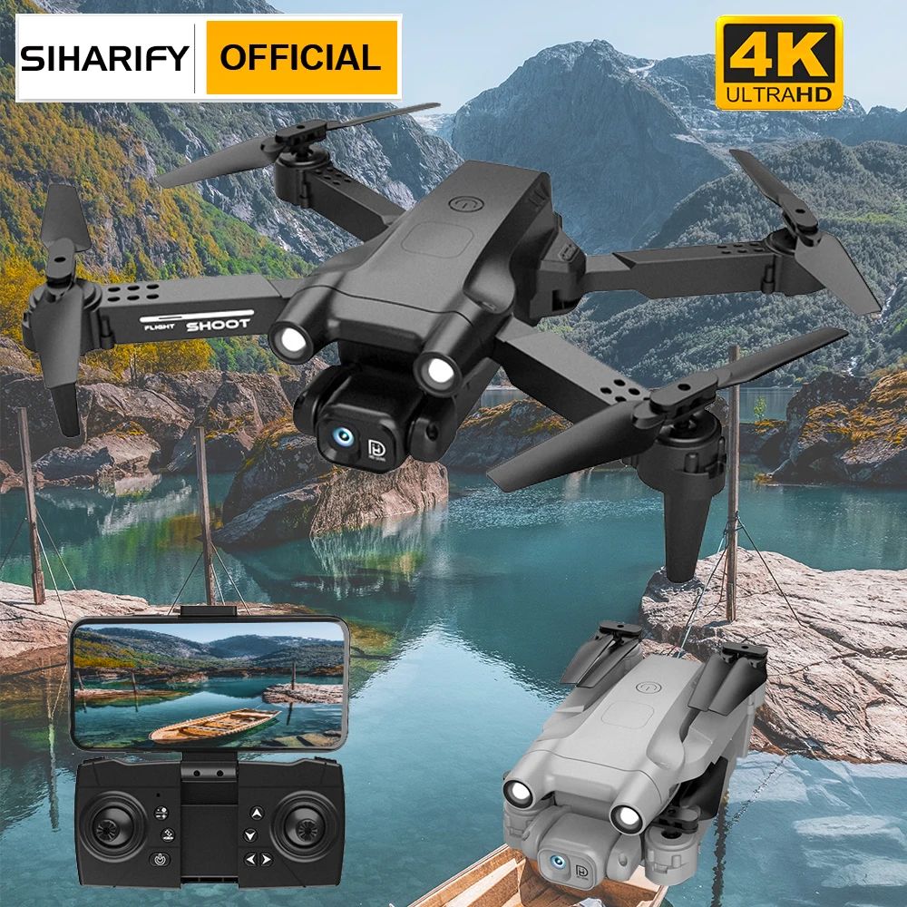 SIHARIFY Mini Drone 4K Profesional FPV Drone WiFi Altitude Hold RC Airplane Drones with Camera HD 4K RC Quadcopters Toy Foldable
SIHARIFY Mini Drone 4K Profesional FPV Drone WiFi Altitude Hold RC Airplane Drones with Camera HD 4K RC Quadcopters Toy Foldable