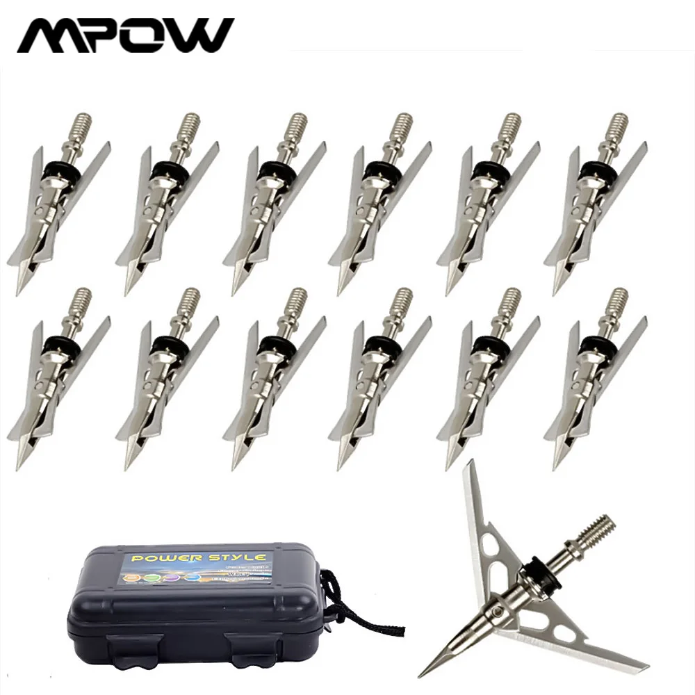 MPOW 36PCS Grain Hunting Arrowheads Archery Broadheads Hunting Arrow Heads For Carbon Arrows Aluminum Arrows Competition Arrow
MPOW 36PCS Grain Hunting Arrowheads Archery Broadheads Hunting Arrow Heads For Carbon Arrows Aluminum Arrows Competition Arrow