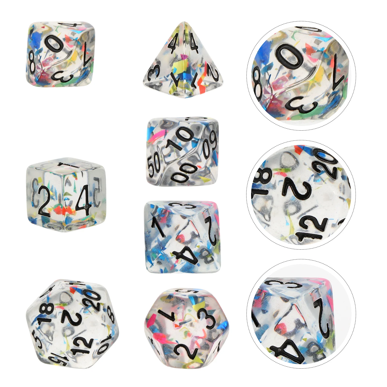 7 Pcs Kids Play Sets Rpg Dice Acrylic Polyhedral Dice Suits Kids Dragons Dice Cored Acrylic Dice
7 Pcs Kids Play Sets Rpg Dice Acrylic Polyhedral Dice Suits Kids Dragons Dice Cored Acrylic Dice