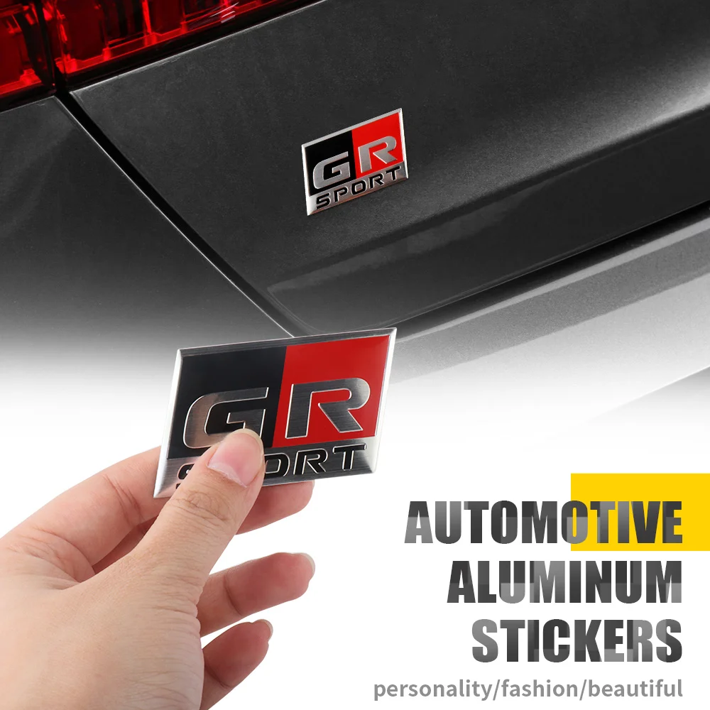 1/2PCS 3D Aluminum Car GR SPORT Badge Sticker Auto Body Trunk Decor Emblem for Toyota CHR Rav4 Hilux Yaris Corolla Avensis Crown
1/2PCS 3D Aluminum Car GR SPORT Badge Sticker Auto Body Trunk Decor Emblem for Toyota CHR Rav4 Hilux Yaris Corolla Avensis Crown