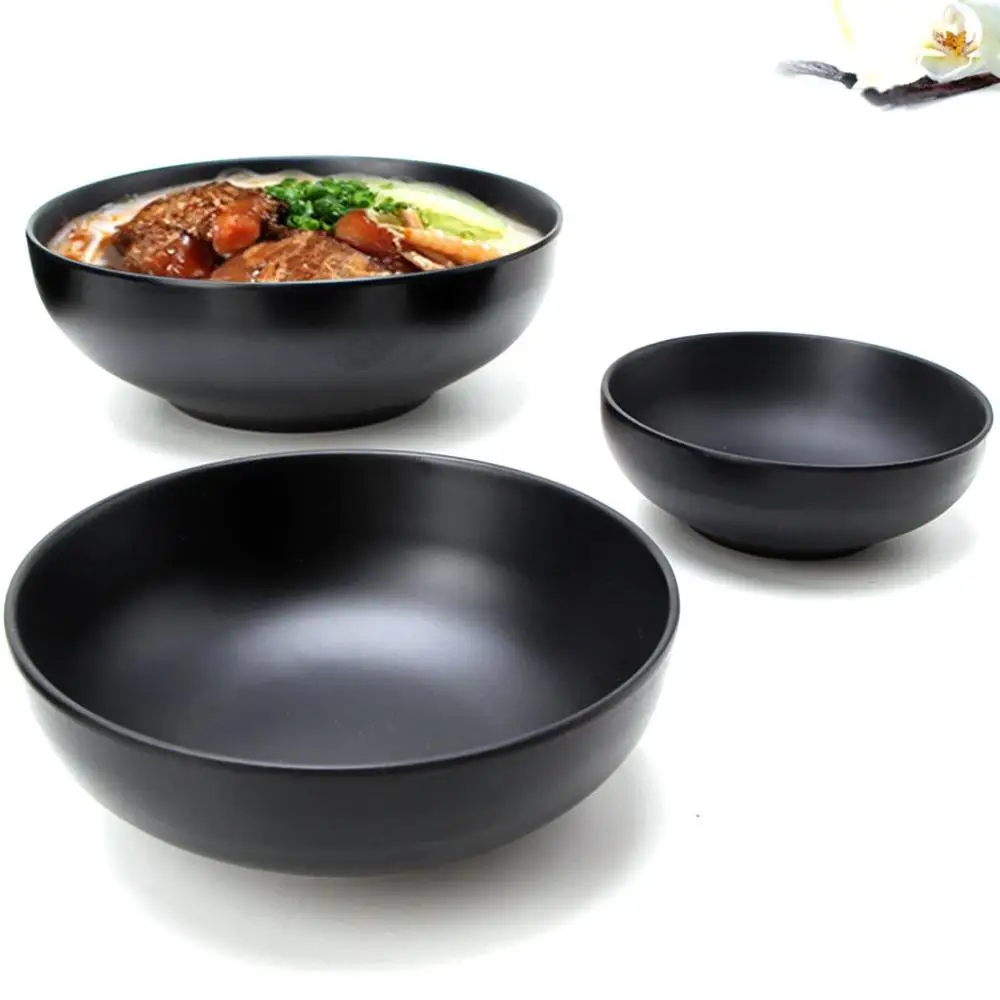 

Japanese Style Rice Noodle Melamine Bowls Kitchen Tableware Imitation Porcelain Salad Ramen Soup Bowl Food Container Dinnerware