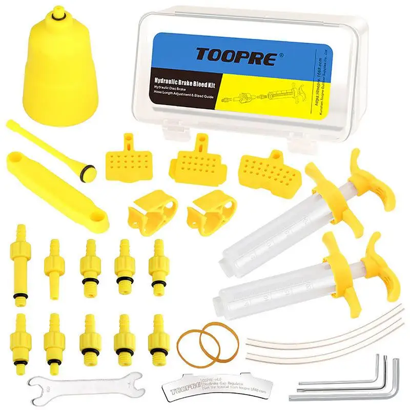 Mountain Bike Hydraulic Disc Brake Bleed Tools Kit Professional Bicycle Tool Disc Brake Mountain Oil Bike Bleed Kit ForShimano
Mountain Bike Hydraulic Disc Brake Bleed Tools Kit Professional Bicycle Tool Disc Brake Mountain Oil Bike Bleed Kit ForShimano