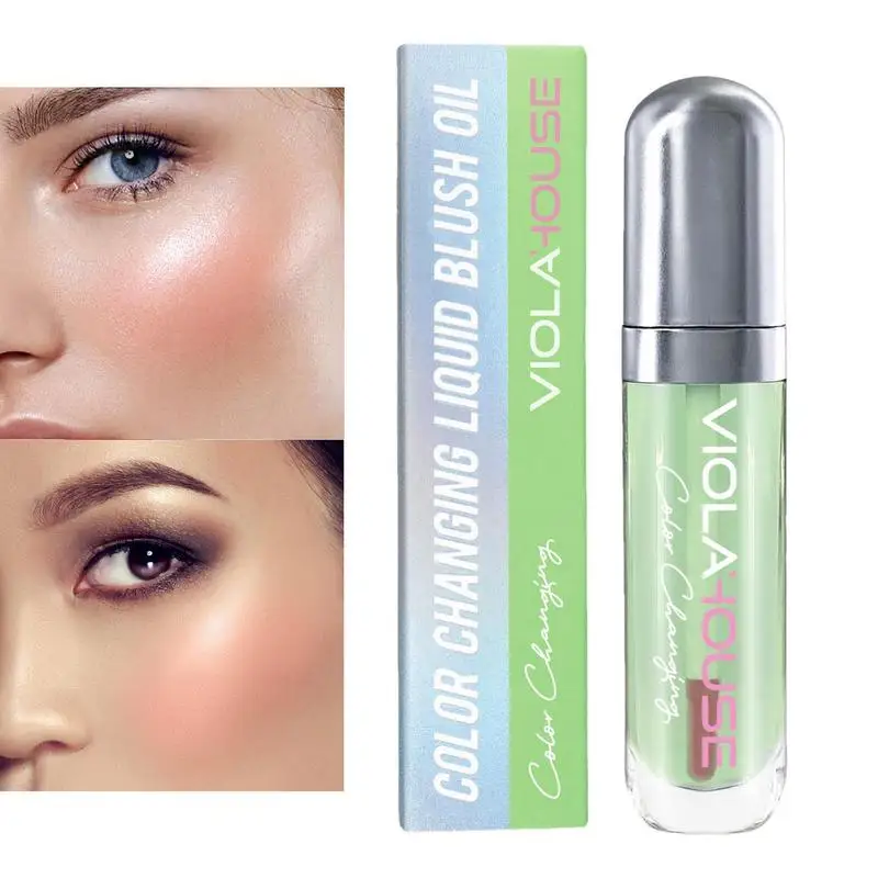 

Blush Cheek Liquid Makeup Oil 8ml All In 1 Natural PH Color Change Cheeks Highlighter Face Glowing Moisturizing Liquid Blusher