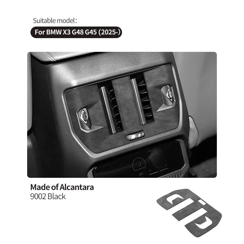 Для BMW X3 G45 2025 + задняя панель вентиляционного отверстия для кондиционера, украшение рамки, ультратонкая замшевая кожаная наклейка, аксессуар для декоративной полосы
Для BMW X3 G45 2025 + задняя панель вентиляционного отверстия для кондиционера, украшение рамки, ультратонкая замшевая кожаная наклейка, аксессуар для декоративной полосы