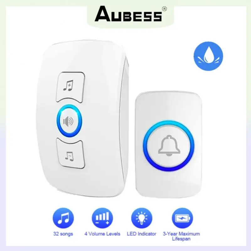 

Intelligent Wireless Doorbells 433Mhz Home Welcome Doorbell Waterproof 150M Remote Smart Door Bell Chime EU US Plug Smart Home