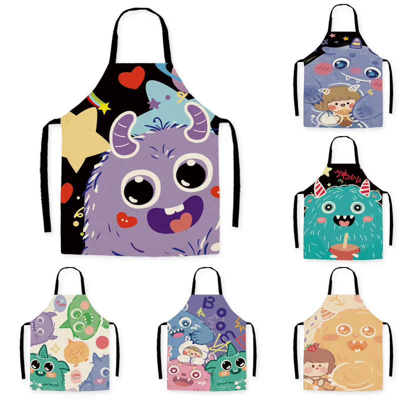 Linen Fabric Cartoon Waterproof Apron Family Cooking Oil-proof Apron Parent-child Kitchen Adult Children Sleeveless Backless Bib
Linen Fabric Cartoon Waterproof Apron Family Cooking Oil-proof Apron Parent-child Kitchen Adult Children Sleeveless Backless Bib