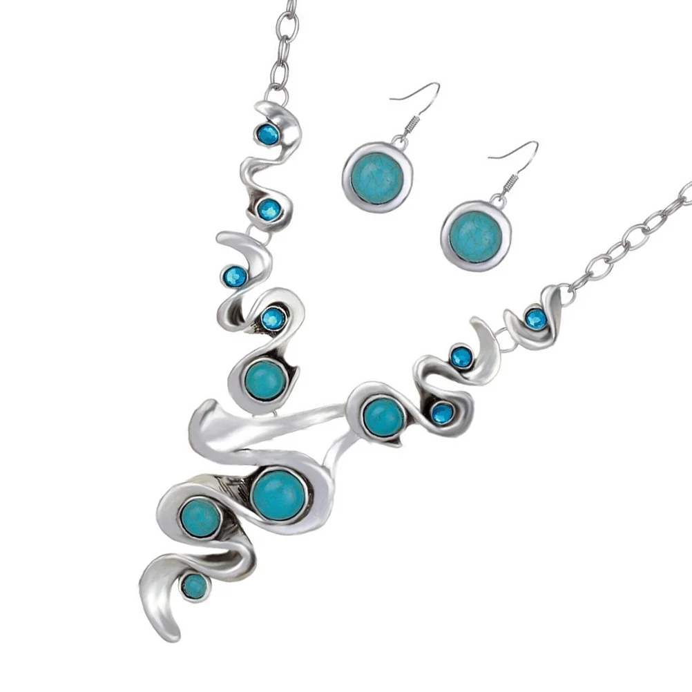 African Jewelry Bohemian Women S Exotic Costumes Vintage Earrings Turquoise Set Trendy Neckless Mexican Necklace
African Jewelry Bohemian Women S Exotic Costumes Vintage Earrings Turquoise Set Trendy Neckless Mexican Necklace