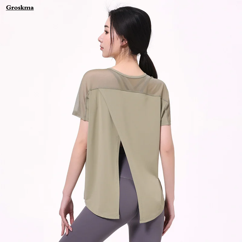 Loose Breathable Mesh T Shirt Women Short Sleeve Back Split Fitness Gym Tees Workout Running Sportswear Tops Clothing Camisas
Loose Breathable Mesh T Shirt Women Short Sleeve Back Split Fitness Gym Tees Workout Running Sportswear Tops Clothing Camisas