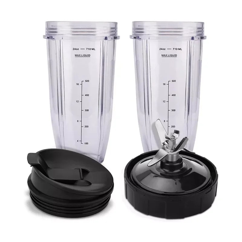 Ninja Replacement Parts 7 Fins Extractor Blades and 24OZ Ninja Blender Cup with Sealing Lid,for Nutri Ninja Auto IQ
Ninja Replacement Parts 7 Fins Extractor Blades and 24OZ Ninja Blender Cup with Sealing Lid,for Nutri Ninja Auto IQ