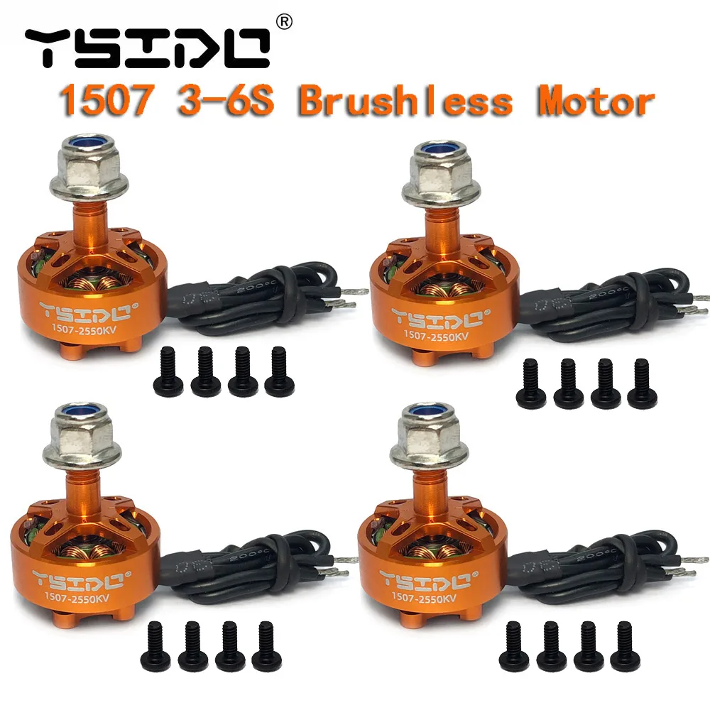 

YSIDO 1507 2500KV 3-6S CW CCW Brushless Motor for Cineboy 146mm / Cloud-149 149mm Frame Sprog Beginner RC Drone FPV Racing DIY