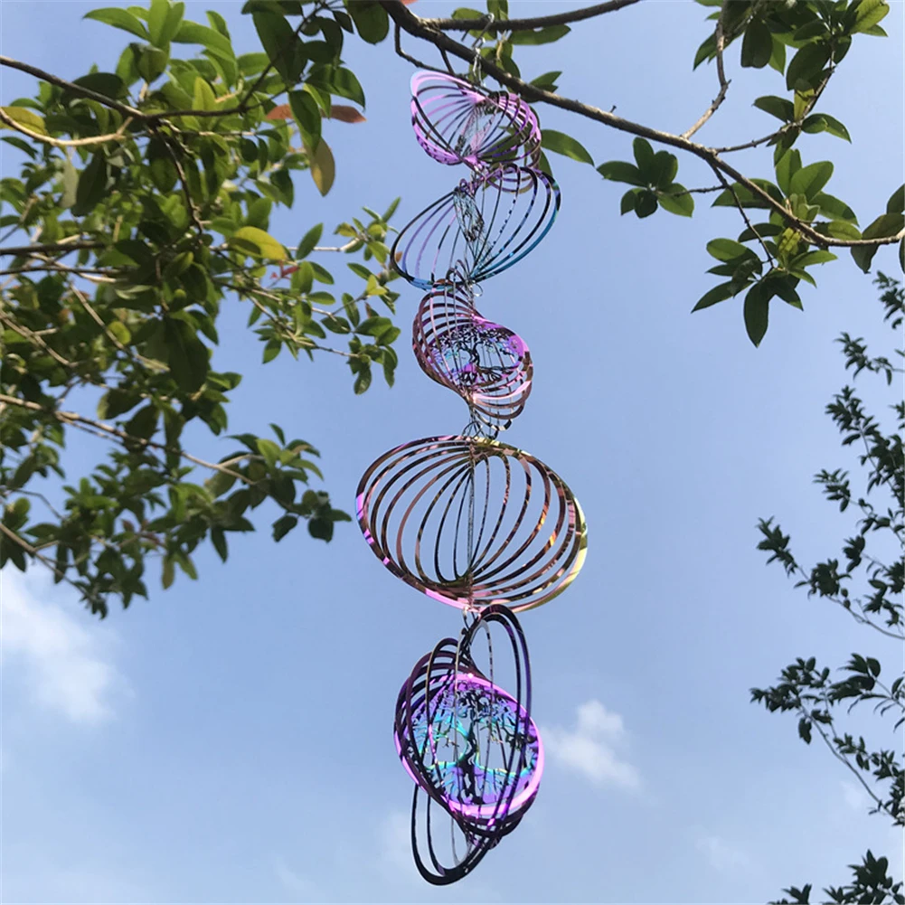 3D Rotating Wind Chimes Stainless Steel Wind Spinner Bell For Room Decor Aesthetic Garden Decoration Outdoor Hanging Windchimes
3D Rotating Wind Chimes Stainless Steel Wind Spinner Bell For Room Decor Aesthetic Garden Decoration Outdoor Hanging Windchimes