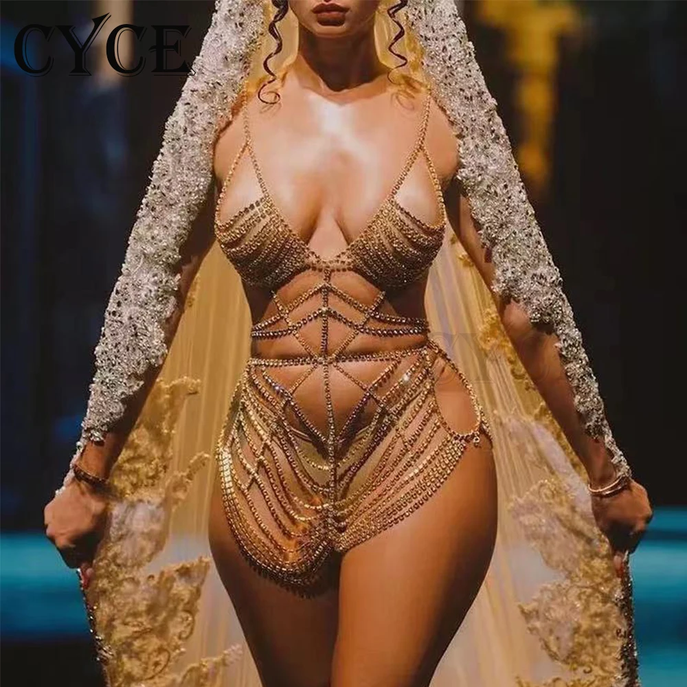 2021 Sexy Dress With Rhinestone Body Chain Set For Women Luxury Nightclub Lingerie Chain Chest Chain Body Jewelry Accessories
2021 Sexy Dress With Rhinestone Body Chain Set For Women Luxury Nightclub Lingerie Chain Chest Chain Body Jewelry Accessories