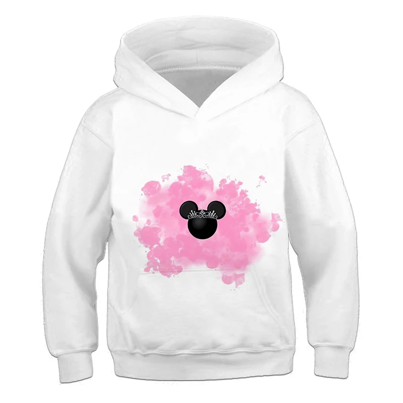 Simple generous children's hoodie classic versatile white boys' long sleeved sweatshirt Mickey Mouse graphic girls' outdoor tops
Simple generous children's hoodie classic versatile white boys' long sleeved sweatshirt Mickey Mouse graphic girls' outdoor tops