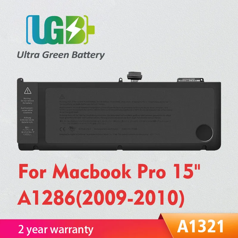 Аккумулятор UGB A1321 для Apple MacBook Pro 15 "A1286 (только для версии 2009), MC118, MC372, MC371, MB985, MB986J, совместим с моделями 2010
Аккумулятор UGB A1321 для Apple MacBook Pro 15 "A1286 (только для версии 2009), MC118, MC372, MC371, MB985, MB986J, совместим с моделями 2010