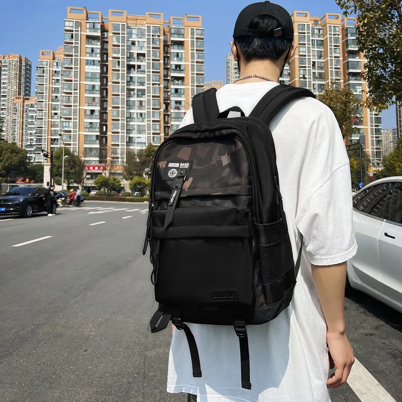 Fashion Couple Backpack Outdoor Travel Backpack Large Capacity Student Schoolbag Women's Book Bag Solid Color Backpack For Teen
Fashion Couple Backpack Outdoor Travel Backpack Large Capacity Student Schoolbag Women's Book Bag Solid Color Backpack For Teen
