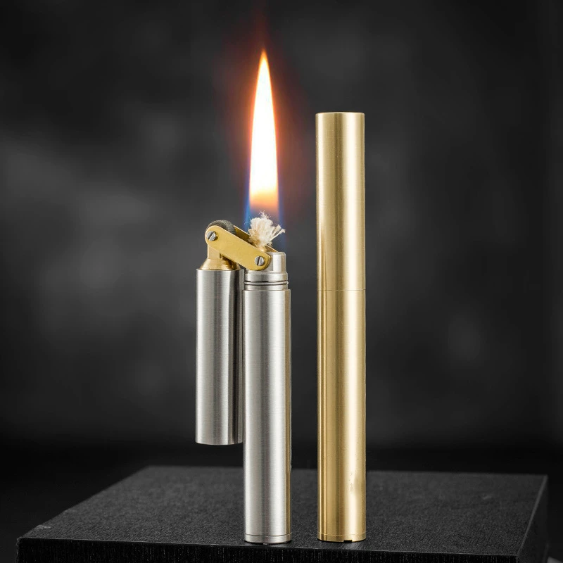 Unusual Kerosene Lighter Mini Copper Foldable Nunchaku Funny Retro Grinding Wheel Flint Lighters Smoking Accessories Gadgets
Unusual Kerosene Lighter Mini Copper Foldable Nunchaku Funny Retro Grinding Wheel Flint Lighters Smoking Accessories Gadgets
