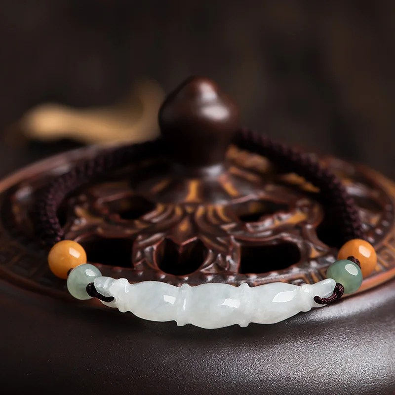Natural Burma Grade A Jade Lotus Root Bracelet Fashion Jewelry Men Women Luck Gifts Amulet For Girlfriend Mom Gifts
Natural Burma Grade A Jade Lotus Root Bracelet Fashion Jewelry Men Women Luck Gifts Amulet For Girlfriend Mom Gifts
