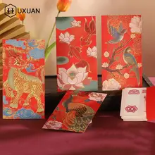 6Pack Chinese Red Envelopes Hongbao Lucky Money Gift Envelopes Red Packet For New Year Blessing 2023 Year Of Rabbit