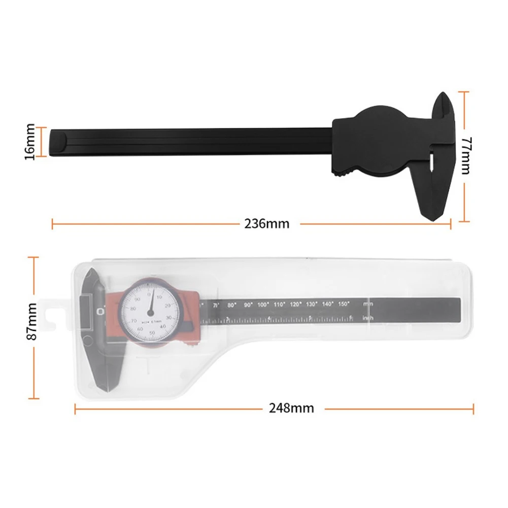 1Pcs 0-150MM Dial Caliper Gauge Measuring Tools Plastic Vernier Caliper With Watch High Precision Dial Indicator Hand Tool
1Pcs 0-150MM Dial Caliper Gauge Measuring Tools Plastic Vernier Caliper With Watch High Precision Dial Indicator Hand Tool