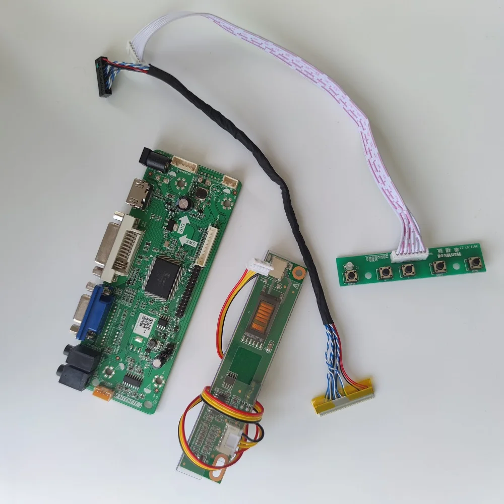 Controller board Kit for LTD121EXVV LTD121EXVV-V01 12.1" 1280x800 20pin LCD LED Screen DVI Audio in out VGA HDMI-compatible DIY
Controller board Kit for LTD121EXVV LTD121EXVV-V01 12.1" 1280x800 20pin LCD LED Screen DVI Audio in out VGA HDMI-compatible DIY