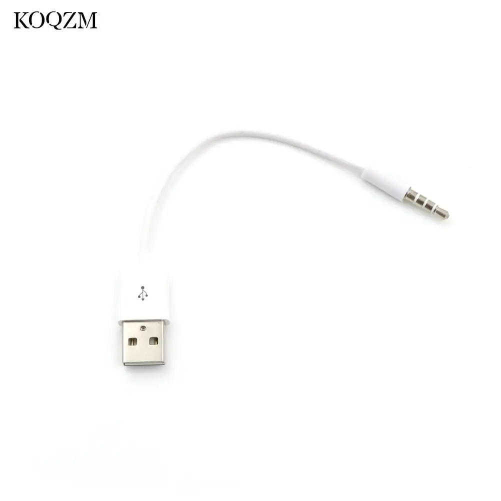 

3,5 мм разъем AUX к USB 2.0 зарядное устройство Синхронизация данных аудио адаптер кабель для Apple IPod Shuffle 3rd 4th 5th 6th Gen MP3 MP4 шнур плеера