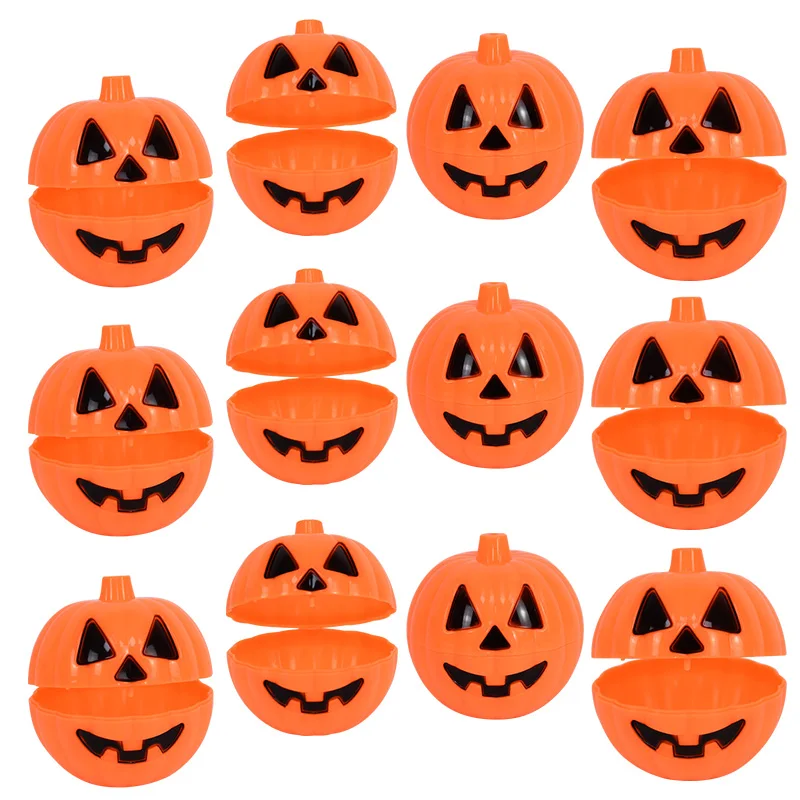 3/6Pcs Orange Plastic Pumpkin Ghost Shaped Storage Box Case Container Halloween Candy Box Mini Gift Holder Props Party Favors 
3/6Pcs Orange Plastic Pumpkin Ghost Shaped Storage Box Case Container Halloween Candy Box Mini Gift Holder Props Party Favors