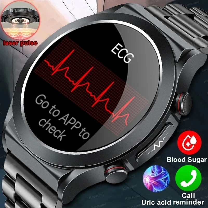 2023 New ECG+PPG Laser Pulse Therapy Heart Rate Blood Glucose Smart Watch Men Uric Acid Lipid Risk Assessment Health Smartwatch
2023 New ECG+PPG Laser Pulse Therapy Heart Rate Blood Glucose Smart Watch Men Uric Acid Lipid Risk Assessment Health Smartwatch