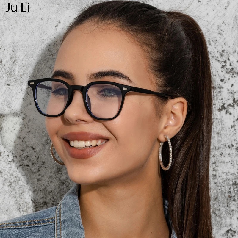 Blue Light Blocking Glasses Fashion Man Reading Glasses Rivet Frame Retro Transparent Women Glasses Fashion Plastic Eyeglasses
Blue Light Blocking Glasses Fashion Man Reading Glasses Rivet Frame Retro Transparent Women Glasses Fashion Plastic Eyeglasses