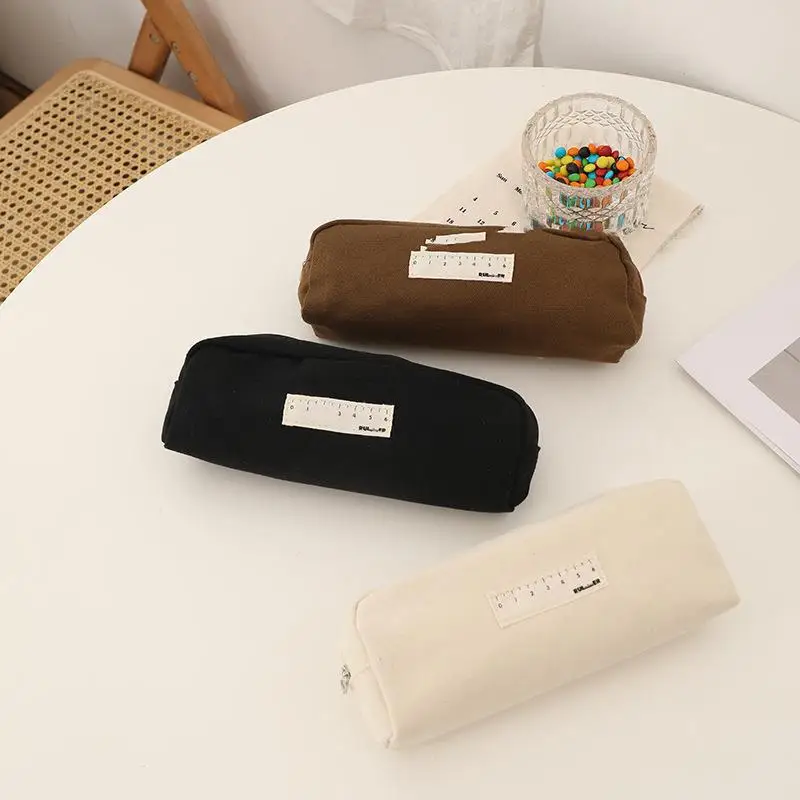 Ins Simple Black Pencil Bag Large Capacity Scool Case Student Canvas Pen Bag Stationery Holder Portable Cosmetic Storage Bag
Ins Simple Black Pencil Bag Large Capacity Scool Case Student Canvas Pen Bag Stationery Holder Portable Cosmetic Storage Bag