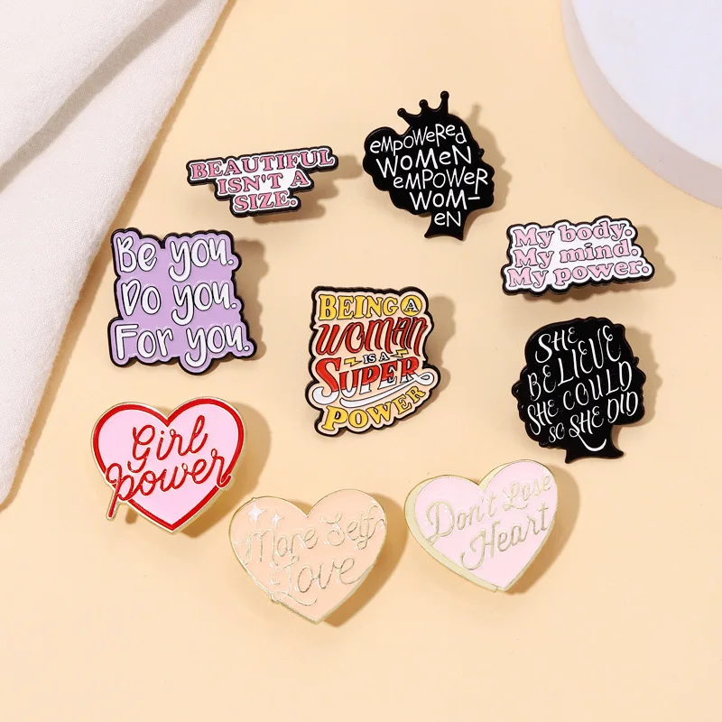 Beautiful Isn't A Size Pins My Body My Mind My Power Be You Do You for You Don't Your Heart More Self Love Letter Pins Brooch
Beautiful Isn't A Size Pins My Body My Mind My Power Be You Do You for You Don't Your Heart More Self Love Letter Pins Brooch