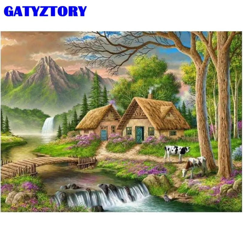 GATYZTORY 5d Diy Diamond Forest House Scenery Embroidery Cat Full Square Diamond Painting Animal Rhinestone Art Home Decorations
GATYZTORY 5d Diy Diamond Forest House Scenery Embroidery Cat Full Square Diamond Painting Animal Rhinestone Art Home Decorations