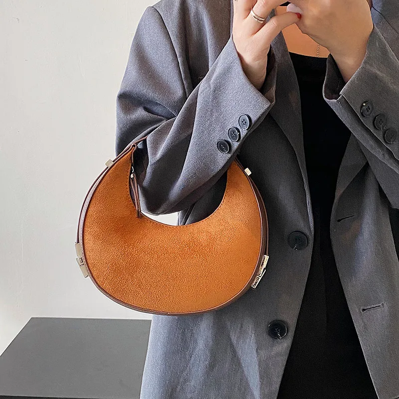 2023 Brushed Fabric Handbag Women's Half Moon Shoulder Bag Dumpling Bag Fashion Casual Armpit Bag Fashion Women's Bag
2023 Brushed Fabric Handbag Women's Half Moon Shoulder Bag Dumpling Bag Fashion Casual Armpit Bag Fashion Women's Bag