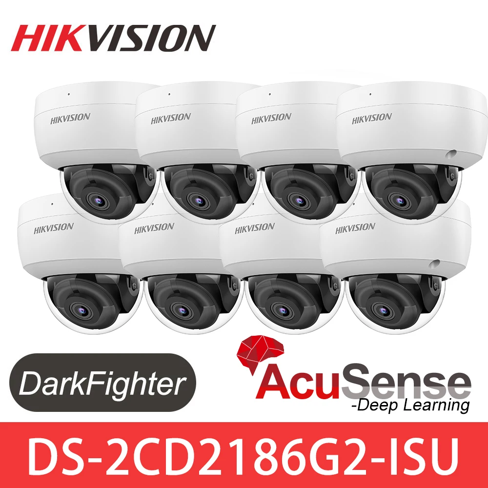 Hikvision IP Camera 4K 8MP DS-2CD2186G2-ISU AcuSense Built-in Mic Alarm Dome POE CCTV Security Surveillance Camera H.265+ IP67
Hikvision IP Camera 4K 8MP DS-2CD2186G2-ISU AcuSense Built-in Mic Alarm Dome POE CCTV Security Surveillance Camera H.265+ IP67