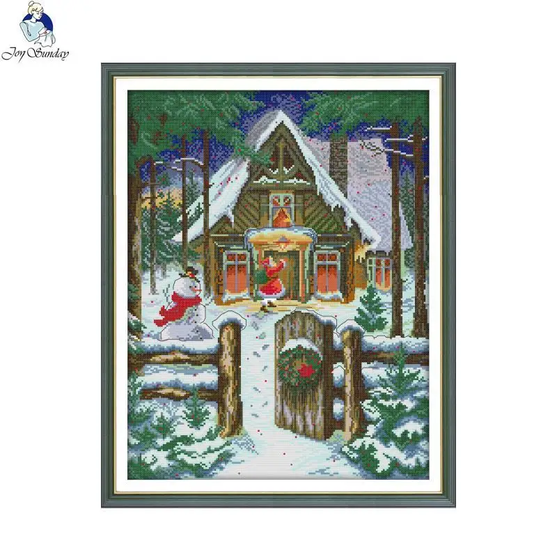 Santa Advent DIY Hand Cross Stitch Sewing 14CT White Cloth 11CT Printed Canvas Fabric Needle Thread Embroidery Kits Home Decor
Santa Advent DIY Hand Cross Stitch Sewing 14CT White Cloth 11CT Printed Canvas Fabric Needle Thread Embroidery Kits Home Decor