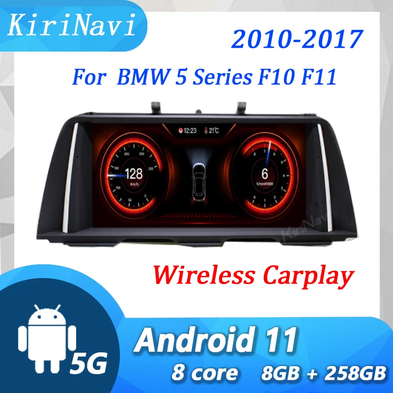 KiriNavi 10.25" Android 11 For BMW 5 Series F10 F11 2010-2017 Car Radio Automotivo Car DVD Multimedia Player GPS Navigation 4G
KiriNavi 10.25" Android 11 For BMW 5 Series F10 F11 2010-2017 Car Radio Automotivo Car DVD Multimedia Player GPS Navigation 4G