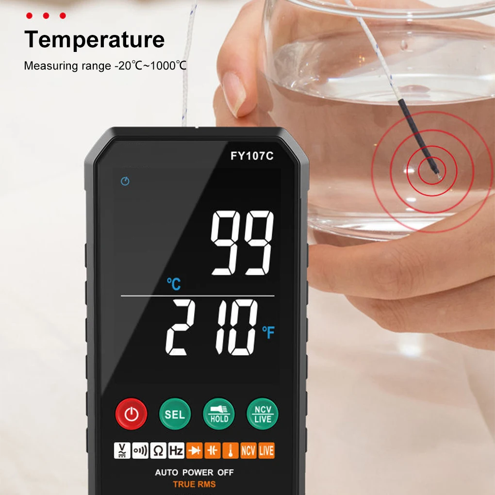 Multimeter Voltage Resistance Digital Display LCD Tester Electrical Detector Professional Battery Operated Meter Ammeter
Multimeter Voltage Resistance Digital Display LCD Tester Electrical Detector Professional Battery Operated Meter Ammeter