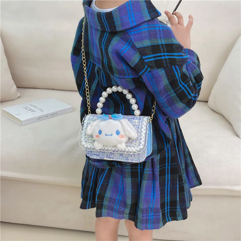 Kawaii Sanrio Children Handbag Kuromi Accessories Cute Beauty Cartoon Anime Shoulder Bag Princess Coin Purse Toys for Girls Gift
Kawaii Sanrio Children Handbag Kuromi Accessories Cute Beauty Cartoon Anime Shoulder Bag Princess Coin Purse Toys for Girls Gift