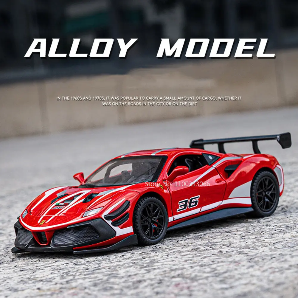 1:32 Scale 488 Super Cars Model Alloy Diecasts & Toys Model Vehicles with Sound and Light Pull Back Function Toys for Boys Gifts
1:32 Scale 488 Super Cars Model Alloy Diecasts & Toys Model Vehicles with Sound and Light Pull Back Function Toys for Boys Gifts