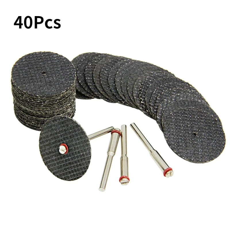 40Pc 32mm Resin Small Saw Blade Fiberglass Cutting Disc Cut-off Wheels with Mandrel Dremel Abrasive Accessories for Rotary Tool
40Pc 32mm Resin Small Saw Blade Fiberglass Cutting Disc Cut-off Wheels with Mandrel Dremel Abrasive Accessories for Rotary Tool