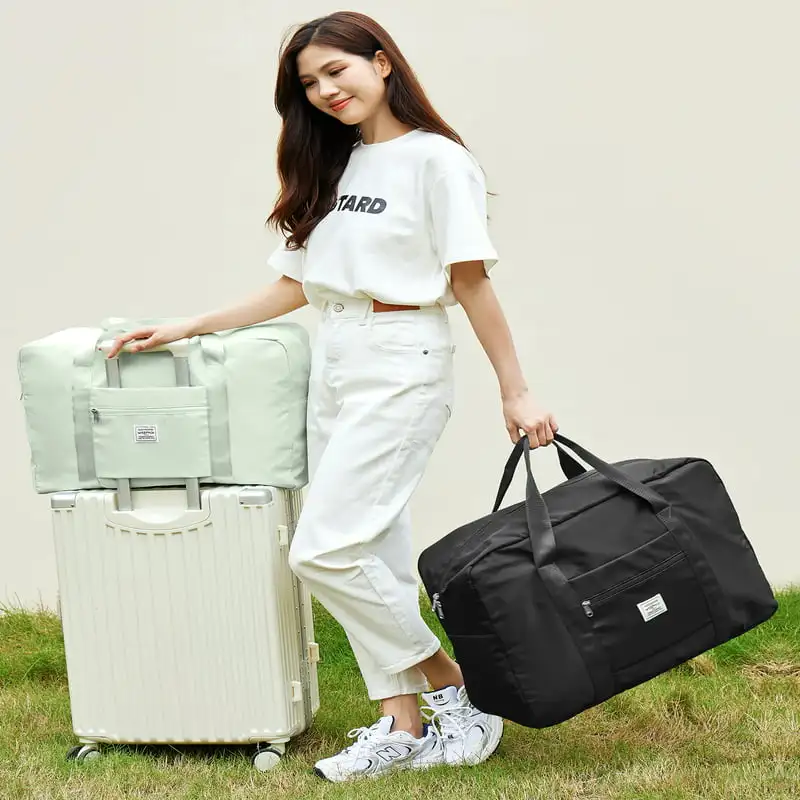 Purely Solid Foldable Travel Duffel Bag for Women Men, Large Underseat Personal Item Bag -18x14x8 Inches -Black Spirit Airlines
Purely Solid Foldable Travel Duffel Bag for Women Men, Large Underseat Personal Item Bag -18x14x8 Inches -Black Spirit Airlines