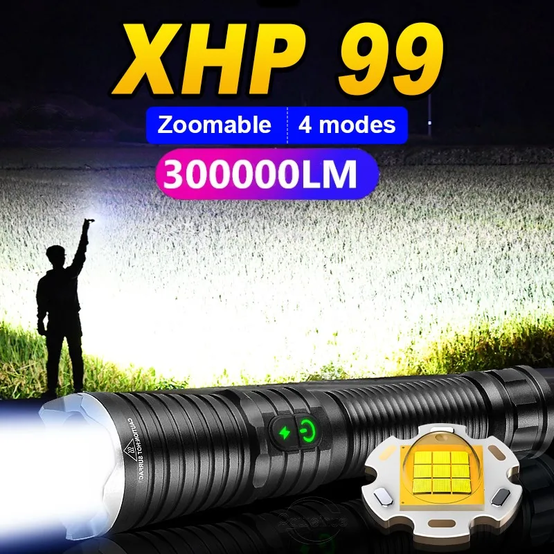 Новое поколение XHP99 Мощный светодиодный фонарик IP6 Водонепроницаемый мощный фонарь Аккумуляторная тактическая вспышка 18650 Usb Лампа
Новое поколение XHP99 Мощный светодиодный фонарик IP6 Водонепроницаемый мощный фонарь Аккумуляторная тактическая вспышка 18650 Usb Лампа