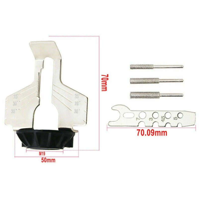 Kit Chainsaw sharpener attachment Sharpening Grinder Rotary tool Accessories Polishing High Speed Steel Durable
Kit Chainsaw sharpener attachment Sharpening Grinder Rotary tool Accessories Polishing High Speed Steel Durable