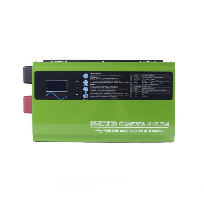 12KW 96Vdc Air Conditioner AVR Inverter Inbuilt 100A Solar Charger Controller 220VAC 50Hz
12KW 96Vdc Air Conditioner AVR Inverter Inbuilt 100A Solar Charger Controller 220VAC 50Hz