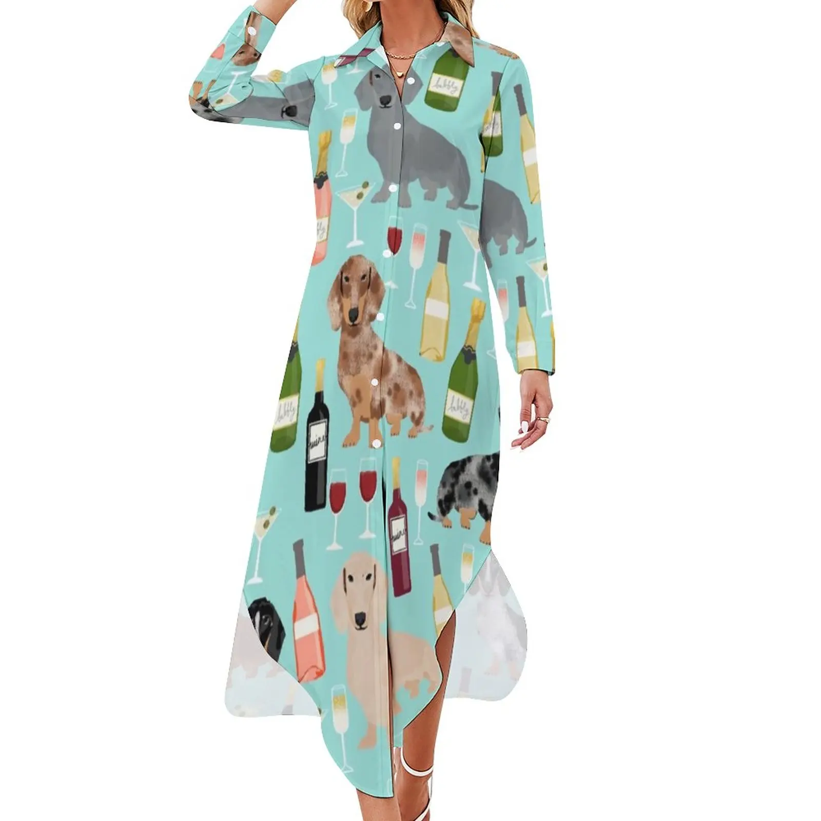 Платье женское шифоновое с V-образным вырезом, размеры до 5XL 
Платье женское шифоновое с V-образным вырезом, размеры до 5XL