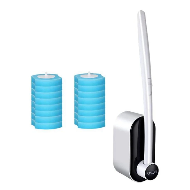 Toilet Brush,Wall-Mounted Toilet Brush,With Toilet Brush Holder & 16 Disposable Cleaning Brush Heads,For Bathroom Toilet
Toilet Brush,Wall-Mounted Toilet Brush,With Toilet Brush Holder & 16 Disposable Cleaning Brush Heads,For Bathroom Toilet